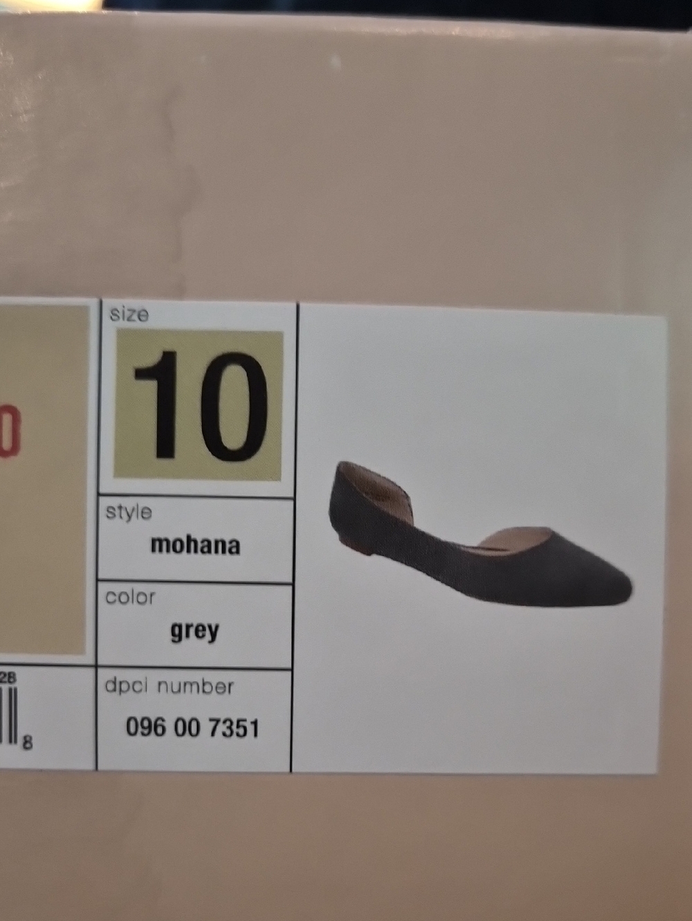 Mossimo Supply Co. Gray Suede D'Orsay Flats Sz 10